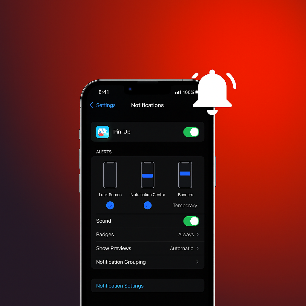 Configurar notificaciones en Pin-Up App